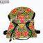 High quality girls travel bags peony embroidery bakpack national wind backpack