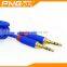 Wholesale audio speaker cable car aux audio cable braided usb audio video cable