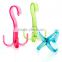 High quality plastic scarf hanger display style for ties clothes shoes socks