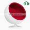 fabric cushion/(0.6MM)aluminum,fiberglass shell Material and Modern Appearance egg ball chair