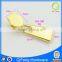 HS-180 gold zipper puller custom metal bag part gold simple design