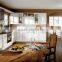 Hotel kitchen equipment, white MDF pvd ktichen cabinet