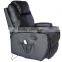 HomCom Deluxe Black Ergonomic Heated Vibrating PU Leather Massage Sofa Lounge Recliner