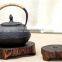wooden teapot mat,burn wood,solid burn wood