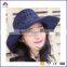 Top Selling outdoor summer lovers beach sunscreen folding large-brimmed straw cowboy hat