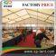 Span 15m width auto exhibition tent in wind proof strong aluminium frame