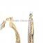 Twisted Hoop Earrings made in 316l stainless steel , Custom Earrings