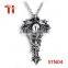 Fashion stainless steel mens cross necklace