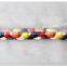 Fashion accessories 8mm width colorful weave cotton cord trims