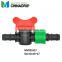 drip system mini valve barbed valve with grommet for drip tape and pipe