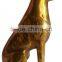 brass dog sculpture