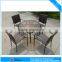 Elegant garden Aluminum dining table and rattan chair (CF720T)
