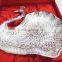 Indian wedding return gift item lovely silver plated swan brass tray