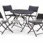 5 piece outdoor folding dining table set