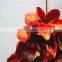 Home garden decoration 90cm hight white Gold string 19 flowers Cymbidium orchid artificial wedding flowers ELH03 0402