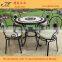 Outdoor flod furniture ceramic mosaic garden coffee table set designs
