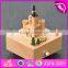 High quality children toys beech wood diy music box W07B041
