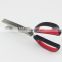 Red And Black Soft Handle Five Blades Scissors Kitchen Shears Best For Kitchen Garden