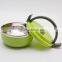 Stainless steel lunch box 3 layer food carrier colorful tiffin box
