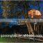 artificial tree house and fiberglass houses