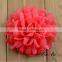 Wholesale decorative colorful handmade chiffon flower for kids hair