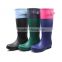 New Arrival Knee high women rain boots rubber boots wellington gumboots