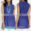 2017 Latest kurti with jacket designs image sleeveless v neckline embroidered kurti