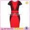 Women's Fashion Lace Splicing Pencil Mini Bodycon Dress