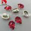 Teardrop sew on crystal fancy stones for wedding dress