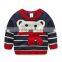 Latest brand kids boy pullover cartoon striped cotton sweater