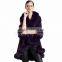 CX-B-P-17C Fur Decora Fashion Italian Cashmere Pashmina Shawl With Fur