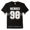 100% cotton different label printing t-shirt for men