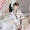 The new summer 2017 lovely ice cream silk suit my pajamas