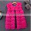 Russian long fur vest Fake fox vest for women sleeveless fur vest/Artificial leather