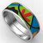 Bohemia Style Enameled Bangle Stainless Steel For Women