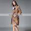 B40991A 2017 new fashion women clothing suede long printing coat
