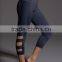 Moisture Wicking Nylon Spandex Womens Compression Runnning Wear Custom Running Tights