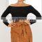 Latest Design Ladies Mini Skirt in Tan Suedette