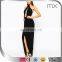 Club fishtail maxi dres full length party dress female sexy night dress sexy spandex club dress with metal necklace