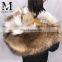 High Quality New Lovely Parka Genuine Raccoon Fur Hood Jacket Real Wolf Fur Parka