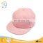 Solid color blank cheap flat brim custom snapback caps baseball hat
