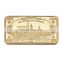 WR One Billion Gold Bar 24k 999.9 American Bill Note Fake Bars Quality Us Art Ornament with Plastic Case for Collection