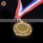 Wr New Design Quality 24k Gold Foil medal Wholesale Metal Custom Medal with Free Ribbon for Awards Ceremony