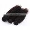 Brazilian hair in dubai 3 bundles with closure kinky hair