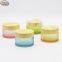 50g Frosted Cosmetic Plastic Cream Jar with Bamboo Lid