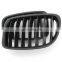 Car Front Gloss Matt Carbon M Color Black 2 Line Double Slat Kidney Grille Grill For BMW E84 X1