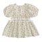 Girls dress 2020 summer Korean girl forest cotton lantern sleeve princess dress children retro pastoral dress