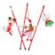 New hot sale Interactive Christmas funny plush cat playing stick toy