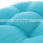 Recyclable Cheap Soft Patio Outdoor Solid Blue Non-slip U-shaped Tufted Chair Pad with Ties Home