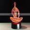 Acrylic 7 Color meditation Yoga 3D LED USB night light bedroom lamp living room lights desk Decoration Table lamp night lamp